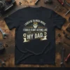 I Could Be So Much Worse quote t-shirt with graphic of a man and tools, designed for dads