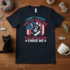 I Didn't Choose The Cat Dad Life The Cat Dad Life Chose Me t-shirt with a cool cat wearing sunglasses