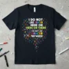 I Do Not Like Cancer Here Or There I Do Not Like Cancer Anywhere quote t-shirt with colorful cancer ribbons