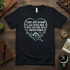 T-shirt with the quote "I DON'T DATE ANYMORE I JUST FOSTER MEN UNTIL THEY FIND THEIR FOREVER HOMES" in a