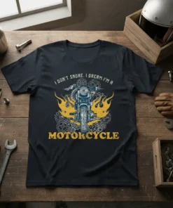 I DON'T SNORE. I text design featuring detailed typography on quality t-shirt