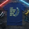 T-shirt with the text "I Eat Bananas For The Shape Not The" and a graphic of a robotic banana