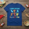 I Feed Future Superheroes detailed graphic design printed on comfortable cotton t-shirt