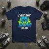 I Got That Dog In Me t-shirt with a blue pitbull head graphic and neon green text