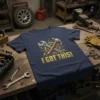 Navy blue t-shirt with "I GOT THIS!" text and crossed wrench and hammer graphic, designed for mechanics
