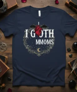 I GOTH MMOMS stylish graphic design printed on comfortable cotton t-shirt