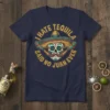 I Hate Tequila Said No Juan Ever funny Mexican sugar skull sombrero t-shirt design