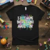 I Just Hope Both Teams Have Fun basketball quote t-shirt with colorful paint splatters and basketball graphics