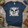I licked it so its mine cow t-shirt with floral accents and a cute cow face