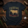 I Like Beef Cuts And I Cannot Lie T-Shirt featuring a diagram of cow cuts and humorous text