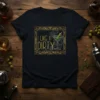 I Like It Dirty text with a green martini glass graphic on a black t-shirt design
