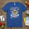 Blue t-shirt with "I Love Being A Dietary Aid" text and a plate of healthy food graphic