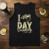I love day drinking bold graphic design printed on comfortable cotton t-shirt