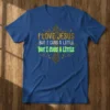 I Love Jesus But I Cuss A Little humorous quote t-shirt with a distressed cross graphic