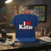 I Love Katie T-Shirt eye-catching graphic design printed on comfortable cotton t-shirt