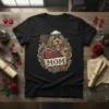 I Love Mom Dog T-Shirt stylish graphic design printed on comfortable cotton t-shirt