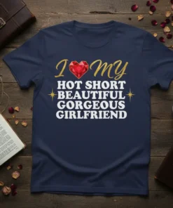 I love my hot text design featuring creative typography on quality t-shirt