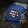 I Love My Inmate T-Shirt design featuring a heart, lock, barbed wire, prison bars, and shaking hands graphic