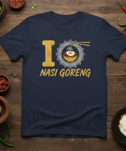 I NASI GORENG creative graphic design printed on comfortable cotton t-shirt