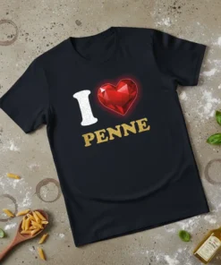 I Love Penne T-Shirt stylish graphic design printed on comfortable cotton t-shirt