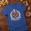 I Love Pork Rinds Crispy Delicious t-shirt design with heart-shaped bacon and laurel wreath graphic