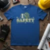 I Love Safety Heart T-Shirt bold graphic design printed on comfortable cotton t-shirt