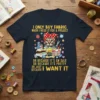 Funny sewing cat t-shirt with the quote "I Only Buy Fabric When I Need It For A Project Or Because