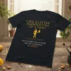Black t-shirt with "I See A Little Silhouetto Of A Man On My Shirt, On My Shirt And He's Holding