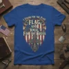 I Stand For The Flag Flag And Kneel For The Cross patriotic christian t-shirt with American flag and cross design