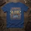 I Survived 4,015 Days With Her T-Shirt featuring steampunk-inspired design and bold typography
