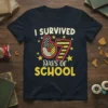 I Survived 67 Days Of School text design with colorful numbers and stars, perfect for students and teachers