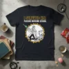 I Survived Her Passing Nursing School T-Shirt features a distressed graphic of a doctor with a syringe and a bandaged
