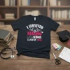 I Survived Nursing School Class of 2025 T-Shirt with stethoscope and graduation cap graphic, white and pink text