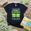 I Teach The Cutest Clovers In The Patch t-shirt with cute clover graphics and #INFANT TEACHER text