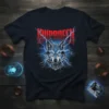 IBUPROFEN T-Shirt design with a fierce wolf head surrounded by blue lightning bolts