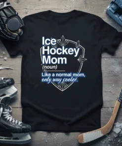 Ice Hockey Mom Like text design featuring stylish typography on quality t-shirt