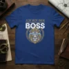 Ich bin der BOSS German text and lion graphic t-shirt design