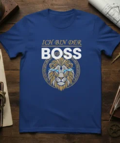 Ich bin der BOSS German text and lion graphic t-shirt design