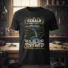 If Gerald Can't Fix It We're All Y'all Screwed t-shirt with a drill and tools graphic