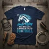 Graphic t-shirt with text "IF Horse Riding WAS EASY, IT WOULD BE CALLED FOOTBALL" and a horse illustration