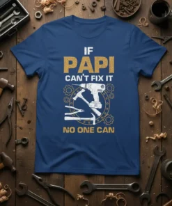 If Papi Can't Fix It No One Can t-shirt with drill, hammer, and pliers graphic