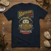 T-shirt featuring "The Bearded Clam Seafood Shack" and the quote "If Your Mouth's Not Full You're Eating It Wrong" with