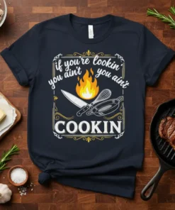 if you're lookin' you text design featuring bold typography on quality t-shirt