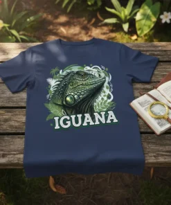 Iguana T-Shirt bold graphic design printed on comfortable cotton t-shirt