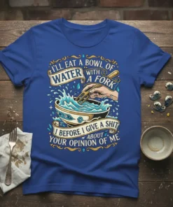 I'll Eat A Bowl Of Water With A Fork Before I Give A Shit About Your Opinion Of Me quote