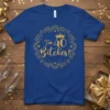 I'm 40 Bitches! 40th birthday t-shirt with a gold crown and sparkling circular design