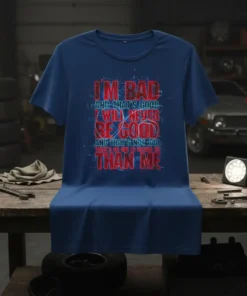 I'M BAD AND THAT'S GOOD I WILL NEVER BE GOOD AND THAT'S NOT BAD THERE'S NO ONE TO RATHER BE