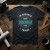 I'm Brenden Doing Brenden Thing Things text design with gear graphics on a dark t-shirt