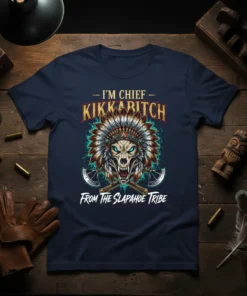 I'M CHIEF KIKKARABITCH FROM text design featuring creative typography on quality t-shirt