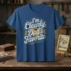 I'm Clearly Dad's Favorite t-shirt with vintage crest design and lions